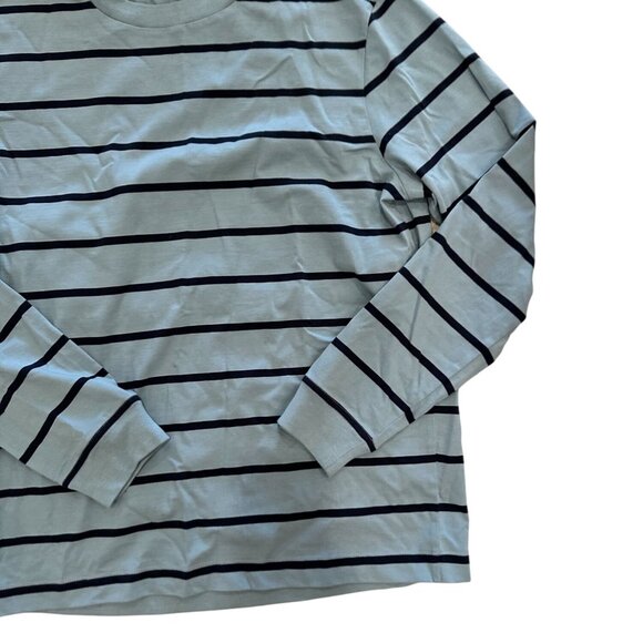 CLUB MONACO Blue Striped Long Sleeve Crewneck Shirt NEW without tags never worn - Picture 4 of 4